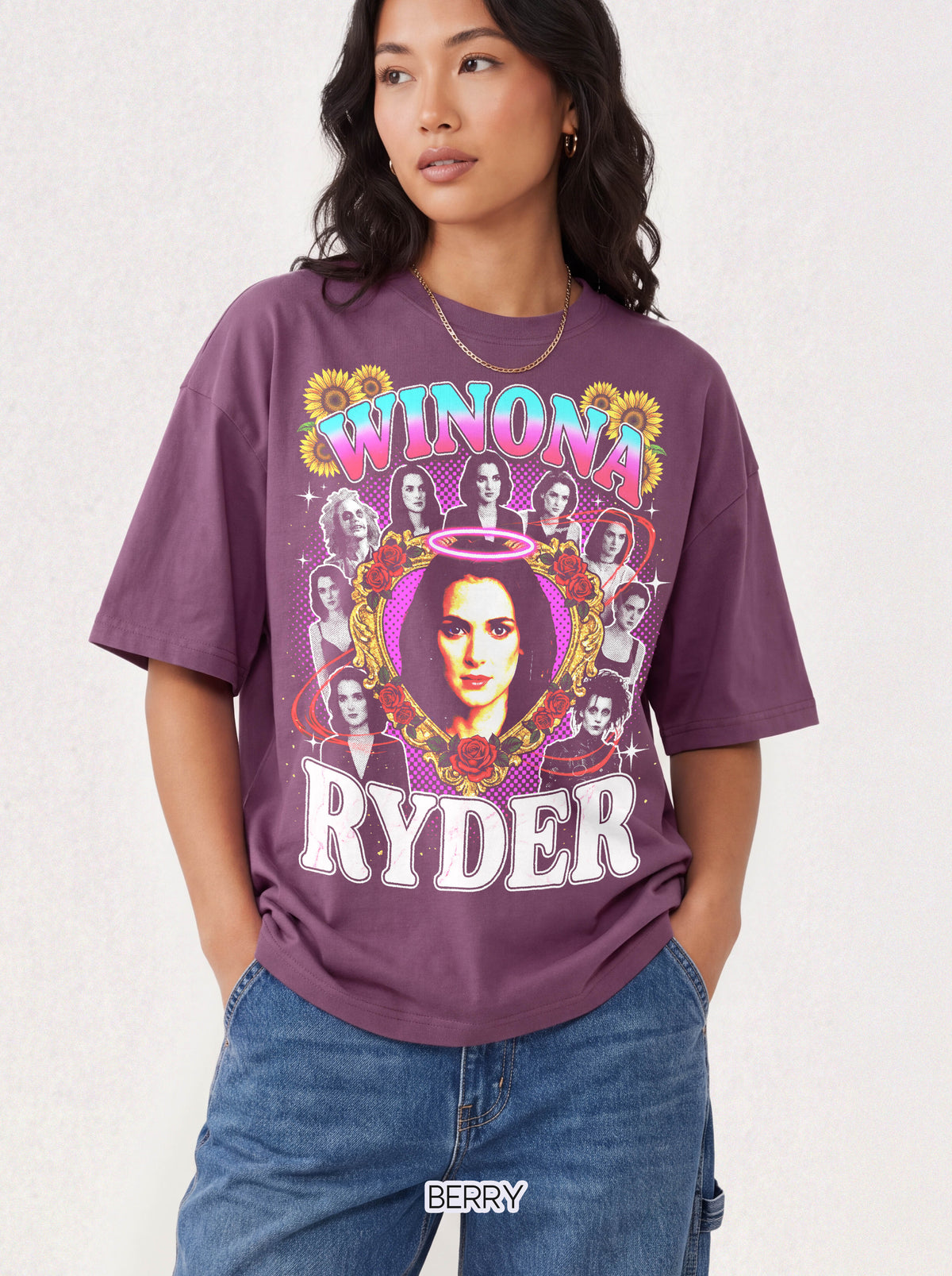 Winona Ryder Classic Tee | 90s Vintage | Retro Actress Gift