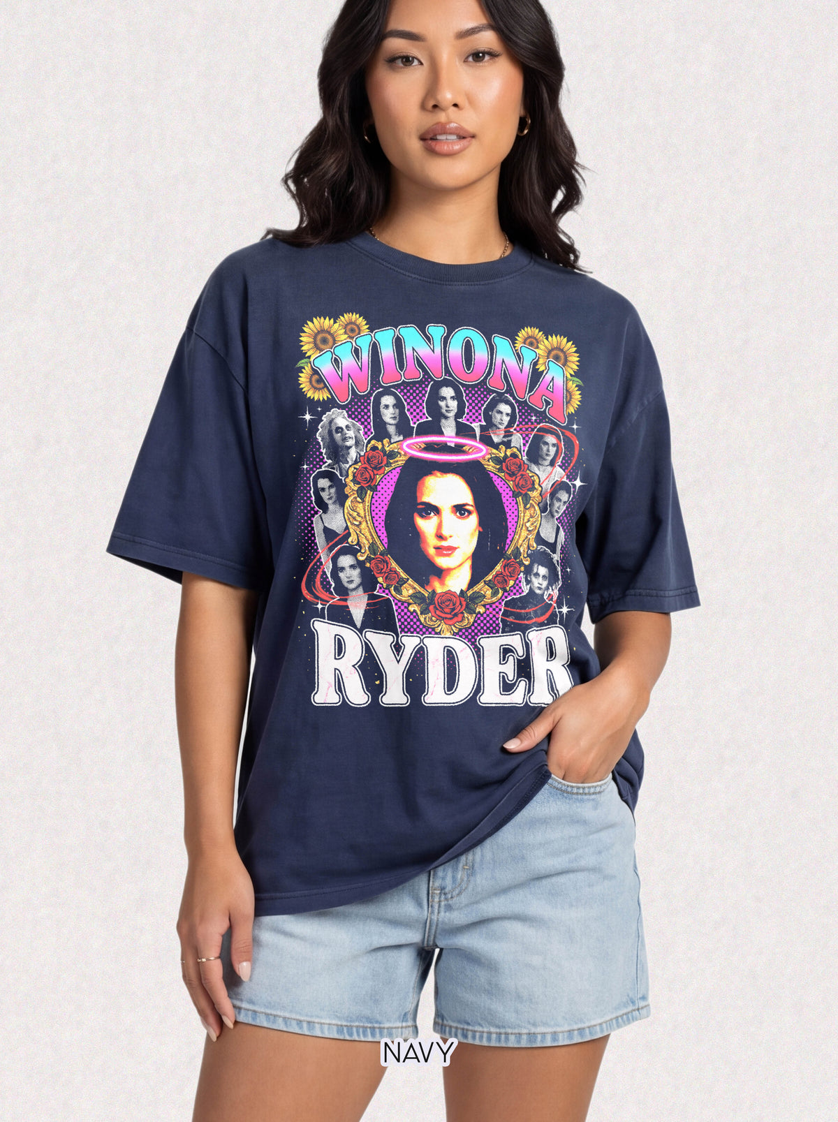 Winona Ryder Classic Tee | 90s Vintage | Retro Actress Gift