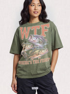 Where's The Fish Classic Tee | Bass Fishing | Fisherman Art