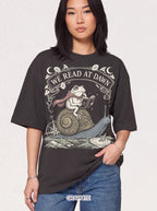 We Read At Dawn Classic Tee | Wizard Toad | Magical Books