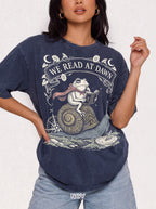We Read At Dawn Classic Tee | Wizard Toad | Magical Books