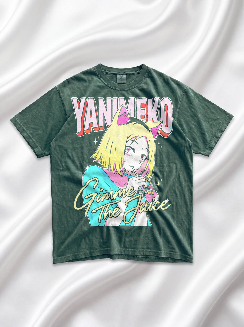 Gimme The Juice Classic Tee | Retro 90s | Anime Cat Girl