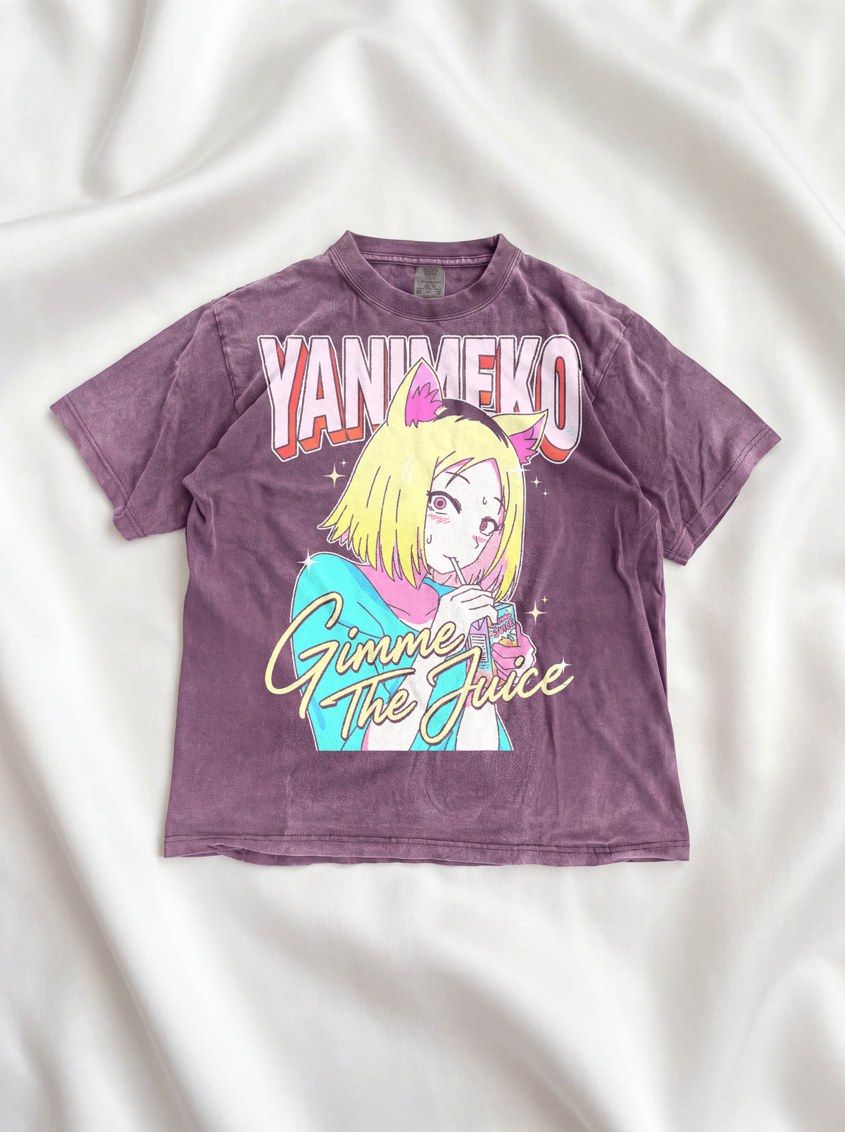 Gimme The Juice Classic Tee | Retro 90s | Anime Cat Girl