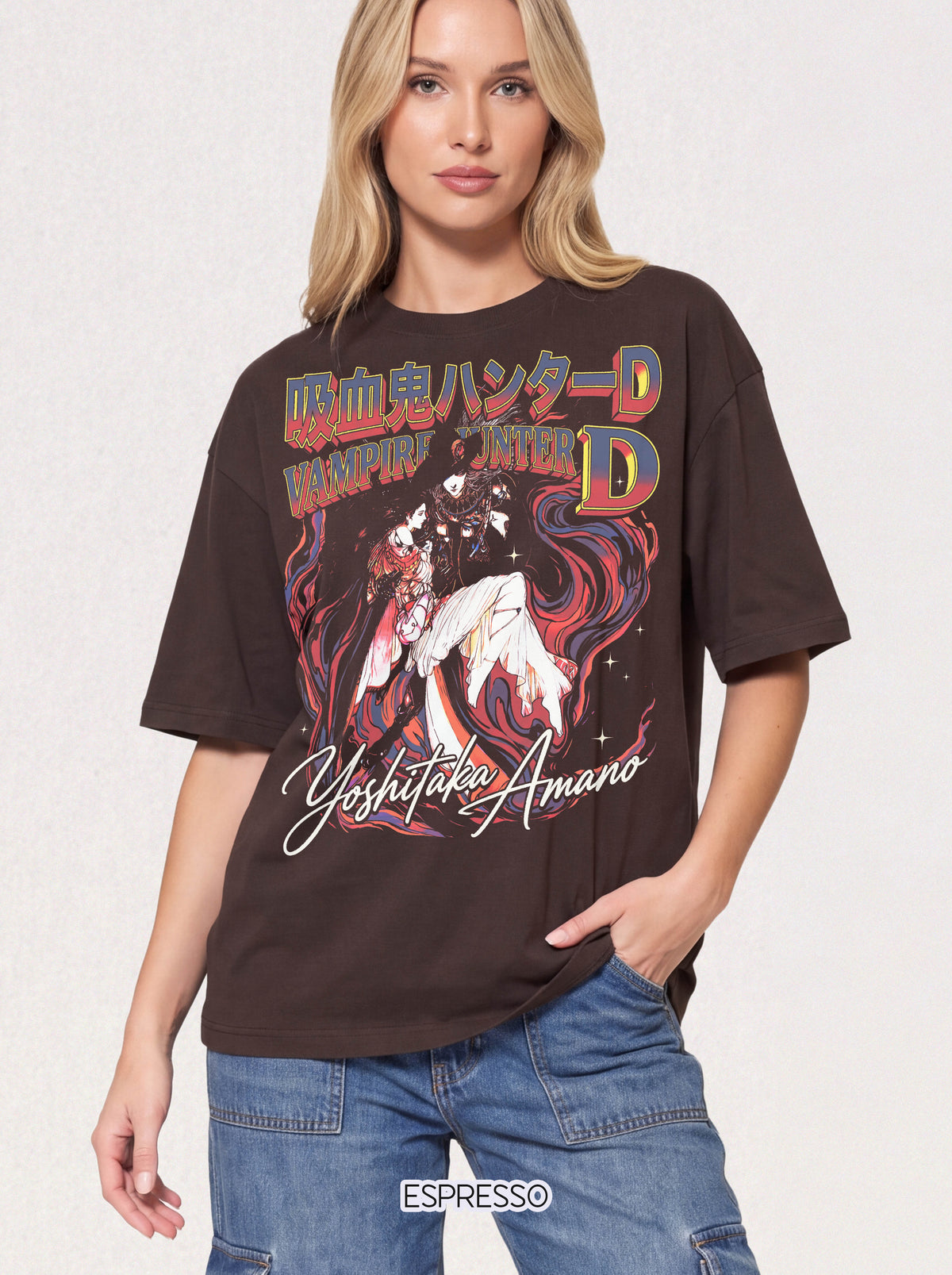 Dark Fantasy Vampire Anime T-Shirt - 90s Retro Manga Graphic Tee