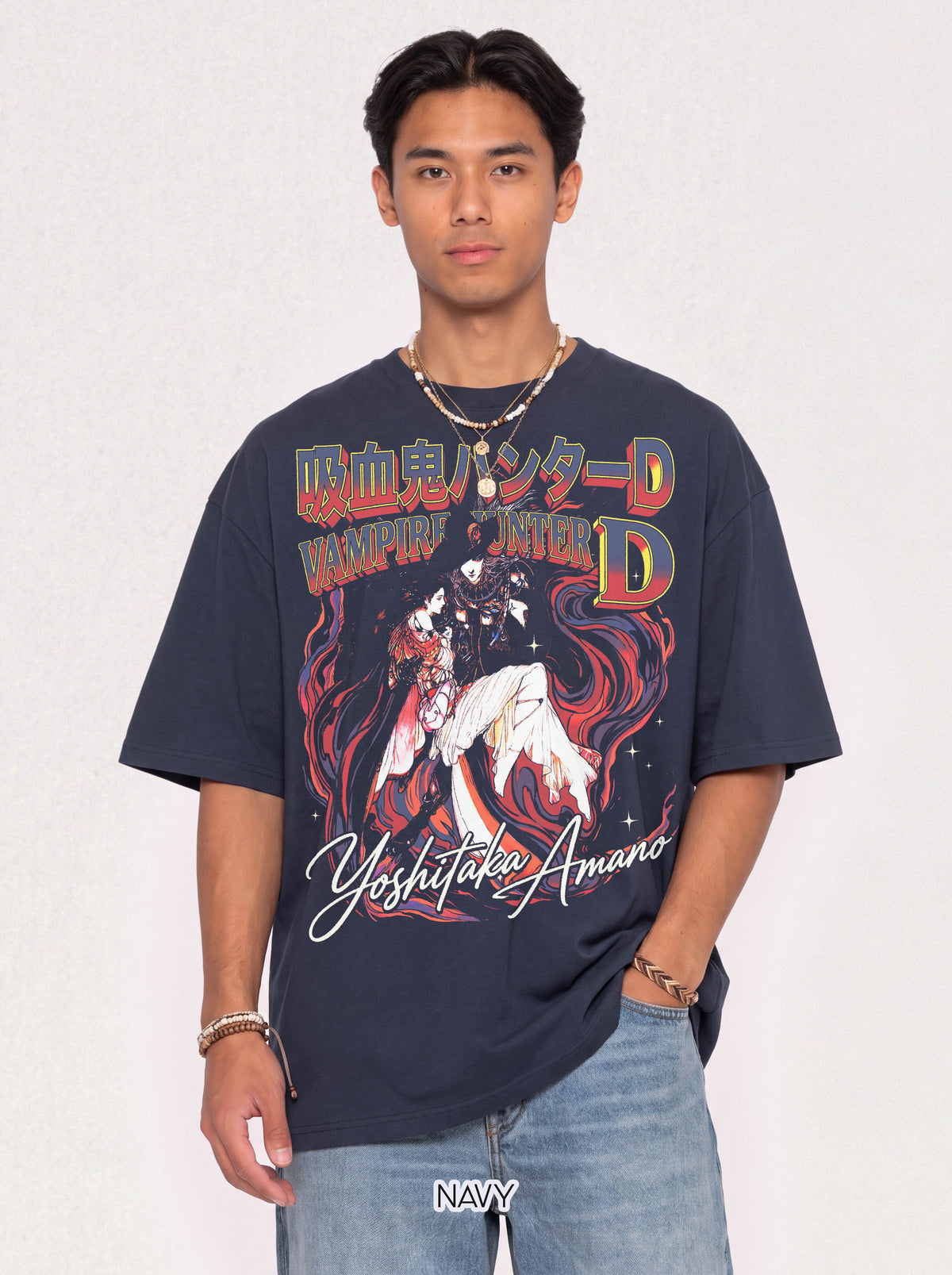 Dark Fantasy Vampire Classic Tee | 90s Retro | Manga Gift