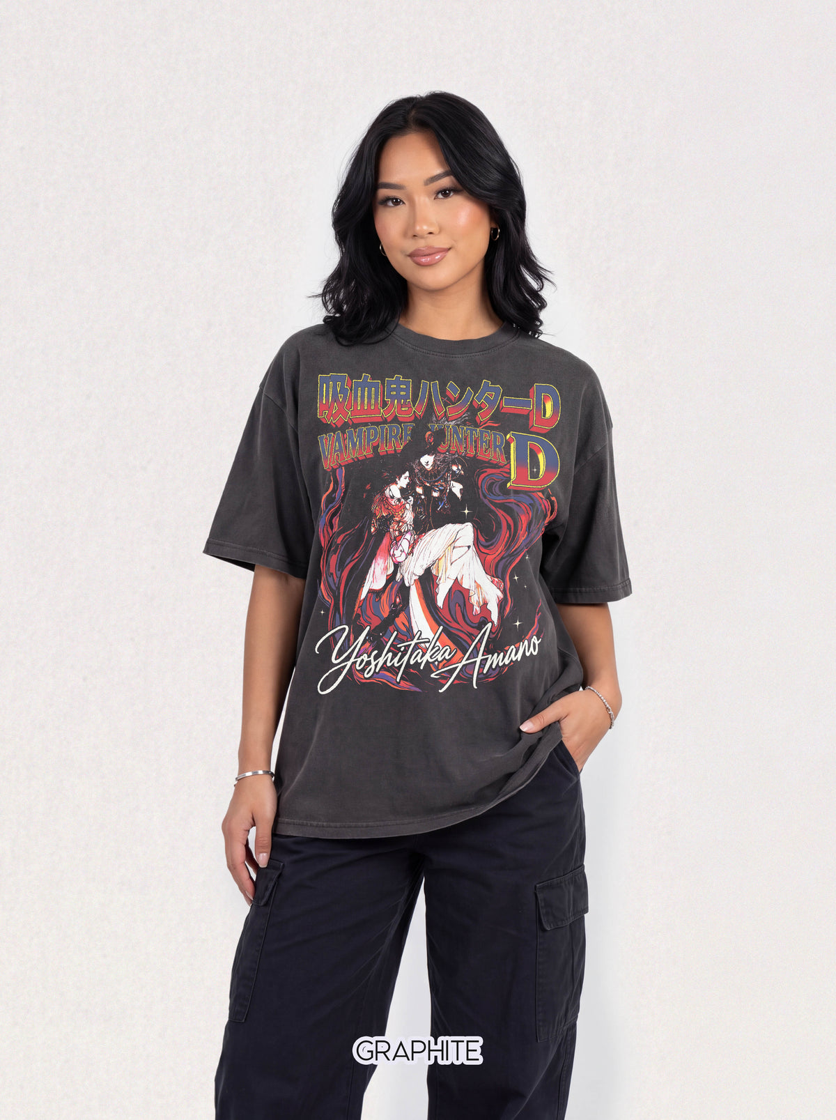 Dark Fantasy Vampire Classic Tee | 90s Retro | Manga Gift