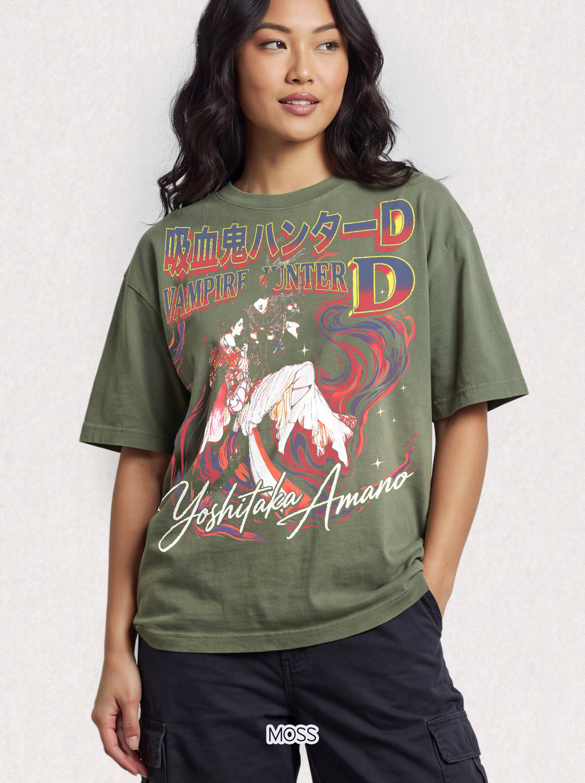 Dark Fantasy Vampire Classic Tee | 90s Retro | Manga Gift