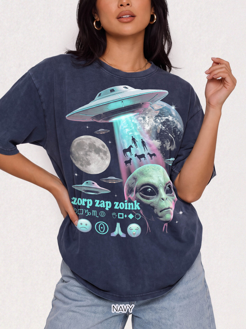 Zorp Zap Zoink Alien Classic Tee | UFO Abduction | Sci-Fi Space