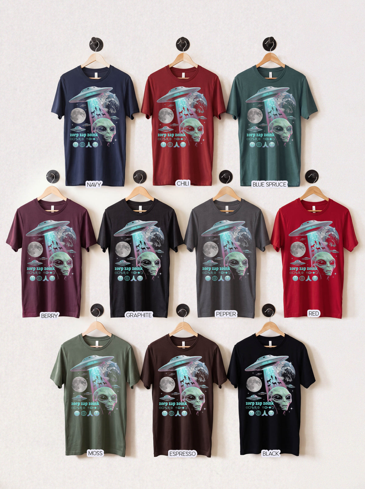 Zorp Zap Zoink Alien Classic Tee | UFO Abduction | Sci-Fi Space