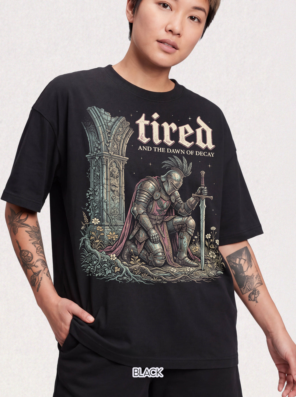 Tired And The Dawn Of Decay Classic Tee | Medieval Knight