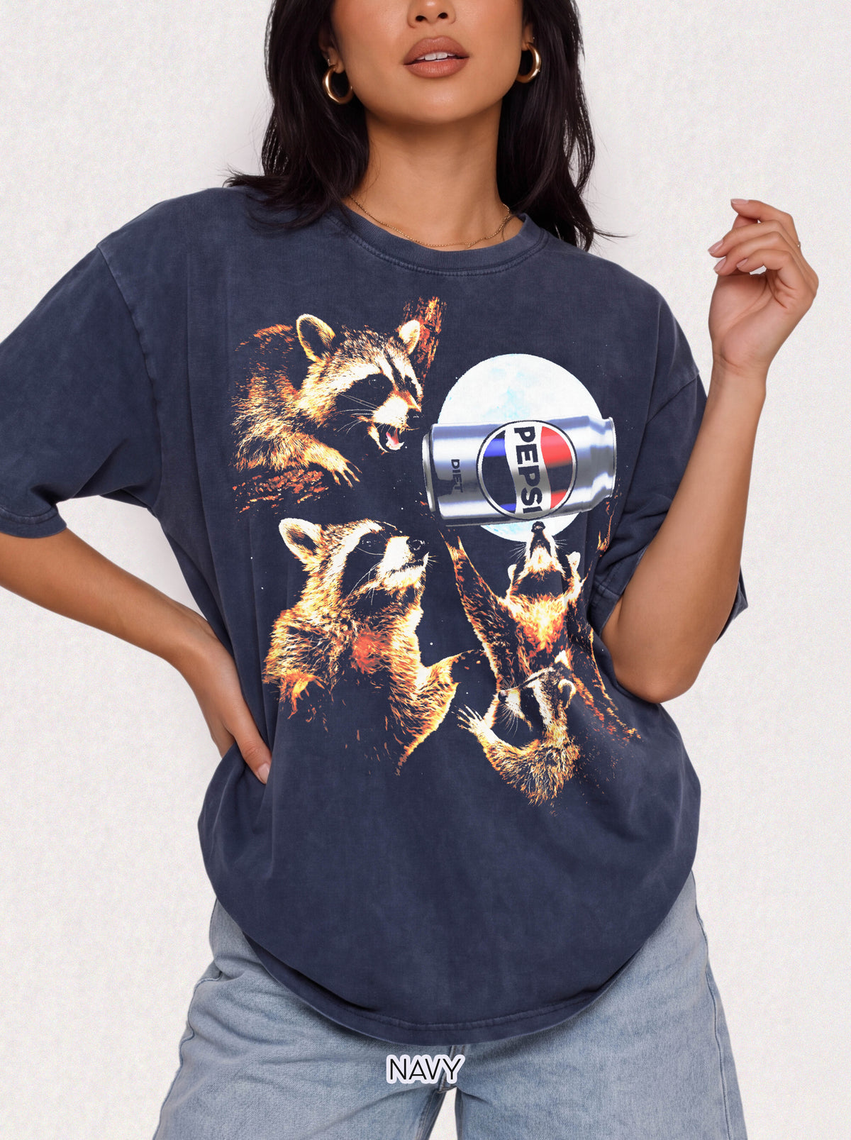 Raccoon Diet Pepsi Classic Tee | 90s Vintage | Funny Gift
