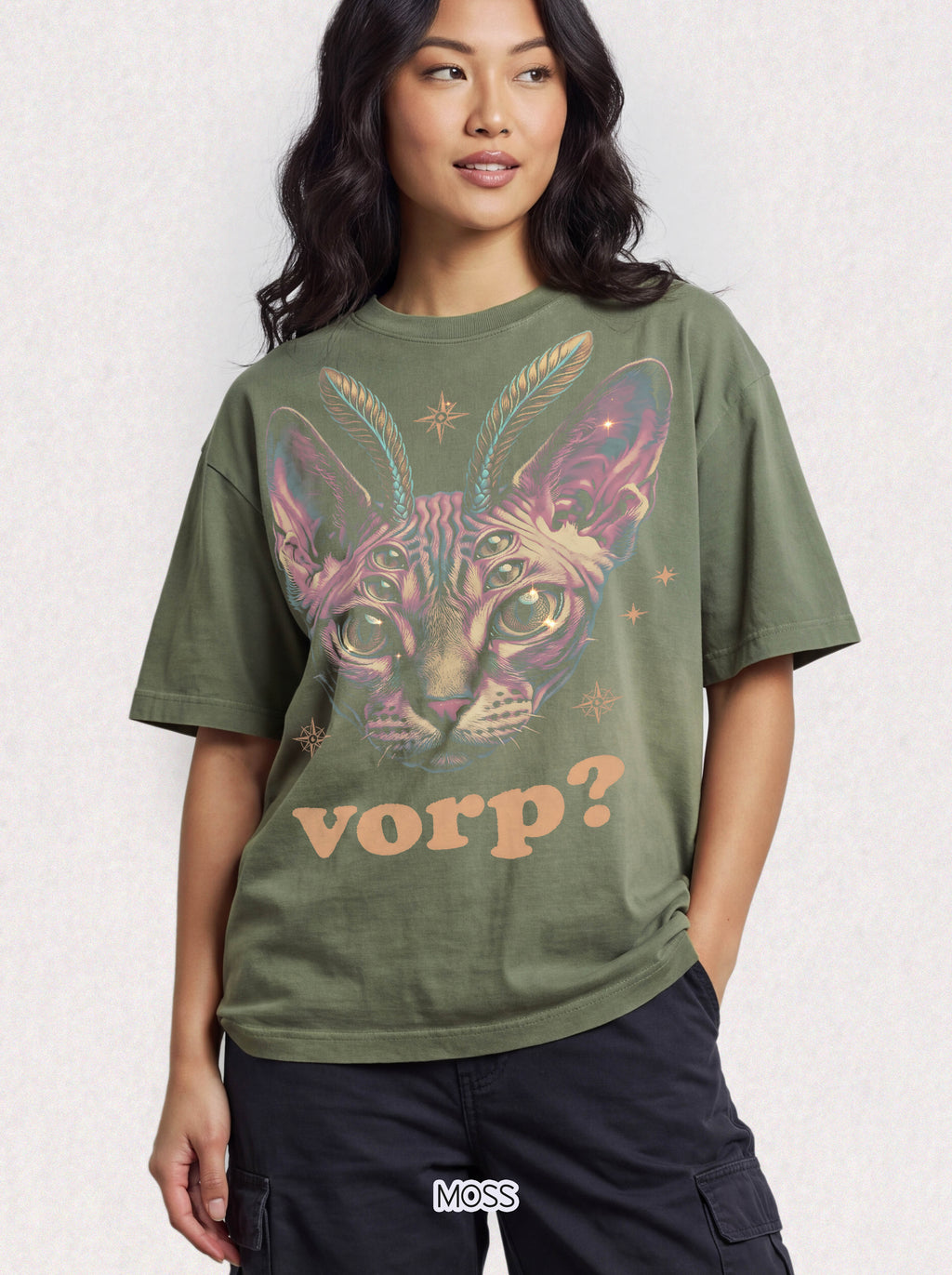 Vorp Alien Cat Classic Tee | Retro Sci-Fi | Sphynx Feline